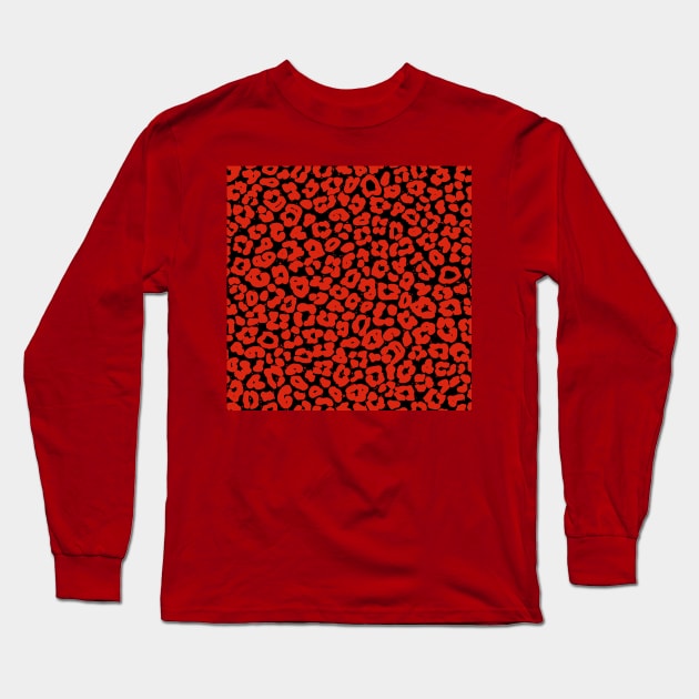 Animal Skin with African Color Style Long Sleeve T-Shirt by Tilila